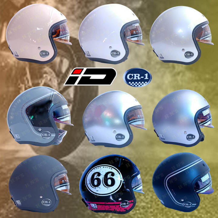 ID Helmet CR1 Classic Vintage Helmets ( Halfface ) Multiple Designs