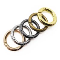 【CW】 1PC Openable Keyring Metal Gate O Leather Buckle Dog Chain Clasp Clip