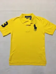 Áo thun polo nam Polo Ralph Lauren cotton cổ bẻ ngắn tay màu xanh dương  size L 