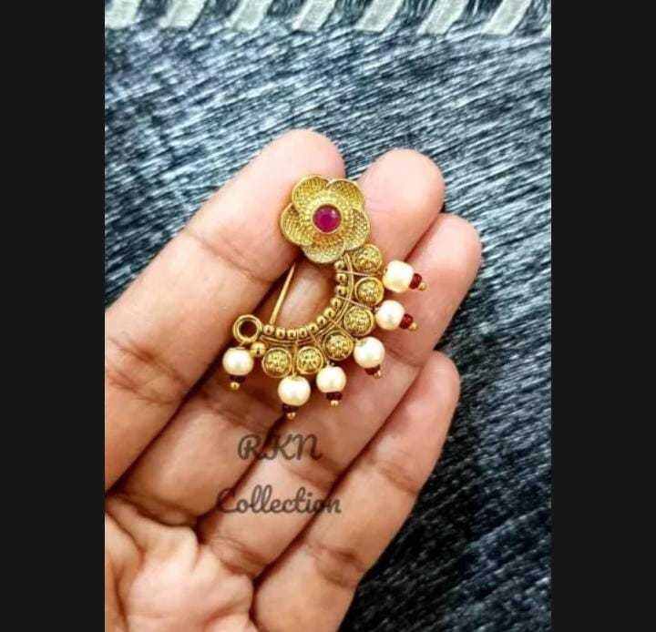 MARATHI/ MAHASHTRIAN NATH NOSE RING Lazada