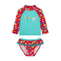 ชุดว่ายน้ำ Mothercare tropical rash vest, bikini bottoms and hat set YA196