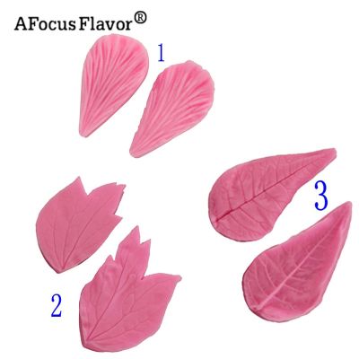 ；【‘； 1 Set Kitchen Petal Embossing Mold Leaves Fondant Silicone Mold Cake Decorated Candy Cake 3D Food Grade Silicone DIY Baking