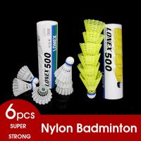 6Pcs/Tube Super Nylon Shuttlecock Table Fiber Ball Head Full Round Wool Style Plastic Use Durable Badminton For Outdoor Training