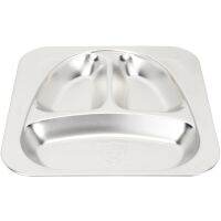 【CW】 Platesnack Divided Serving Home Dinner Storage Children Supplies Stainless Steel