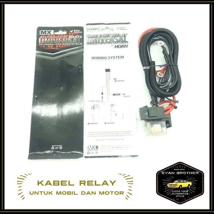 Kabel Relay Klakson Mobil Dan Motor MX Original / Relay Set Klakson