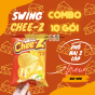 COMBO 10 Gói Bánh Snack Bim Bim Swing Cheez Vị Phô Mai 2 Lớp 32g thumbnail
