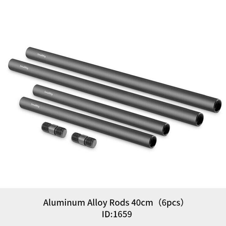 Used SmallRig 15mm Black Aluminum Alloy Rod Pair, M12 Thread, 12" - SKU