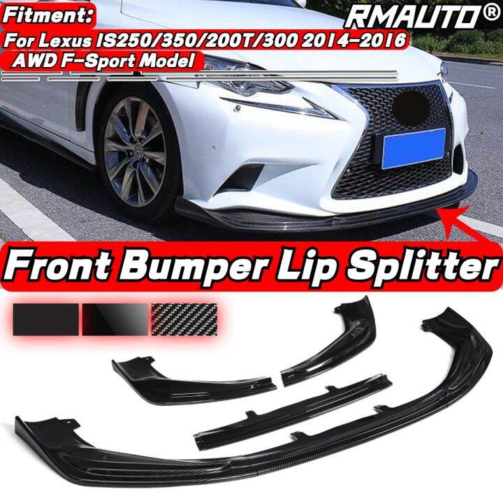 JDM FSport Style Car Front Bumper Lip Splitter Spoiler Deflector Chin
