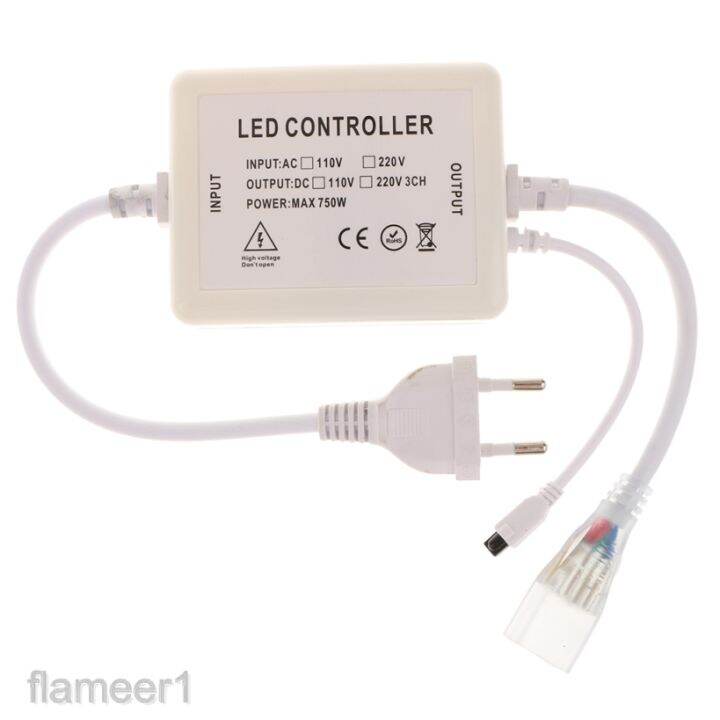 20-key-led-rf-รีโมทควบคุม-rgb-หรี่แสงได้สําหรับสายไฟ-led-220-v-ปลั๊ก-eu