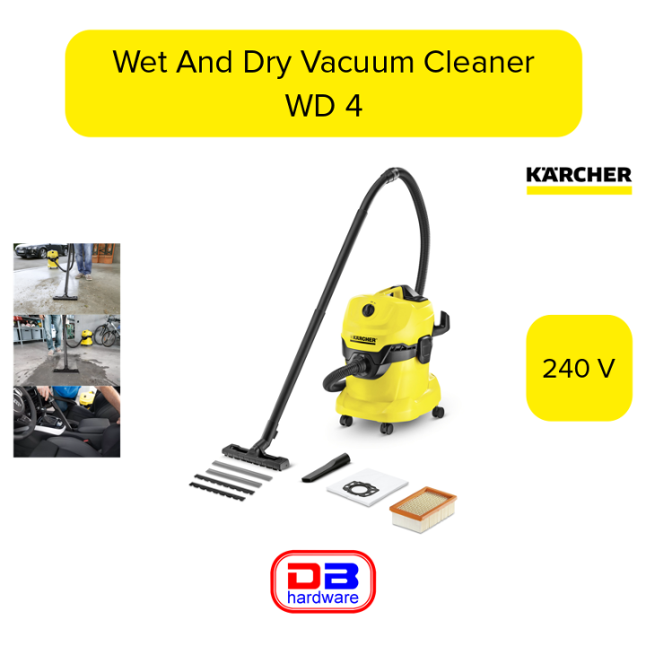 Karcher Wet And Dry Vacuum Cleaner WD4 Lazada