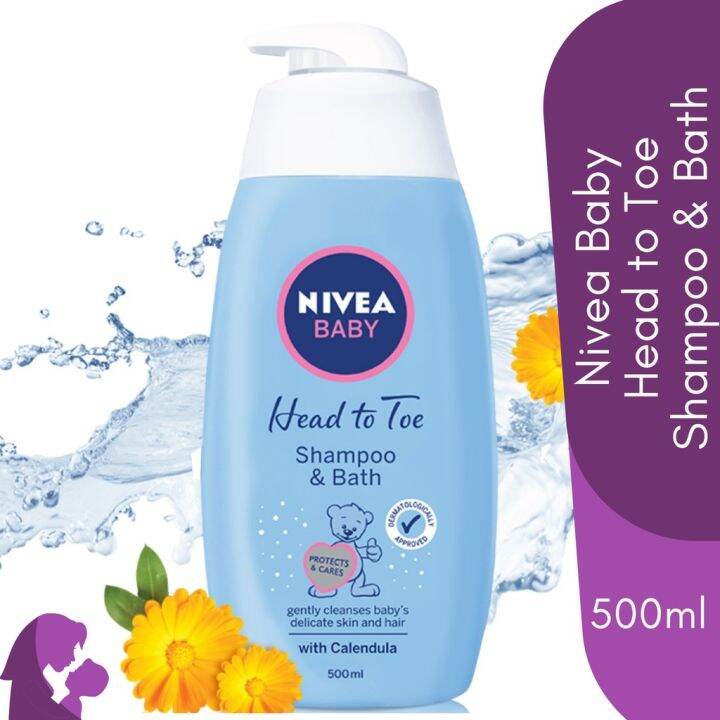 Nivea Baby Head to Toe Wash Shampoo Bath with Calendula 500ml Lazada PH