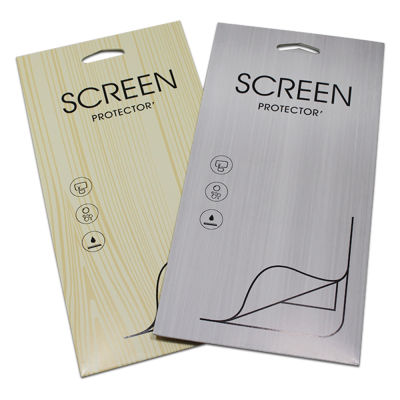 50PCS Retail 9*18cm Screen Protector Packaging Box Universal Mobile Phone Anti Shatter Film Package Paper Boxes With Hang Hole