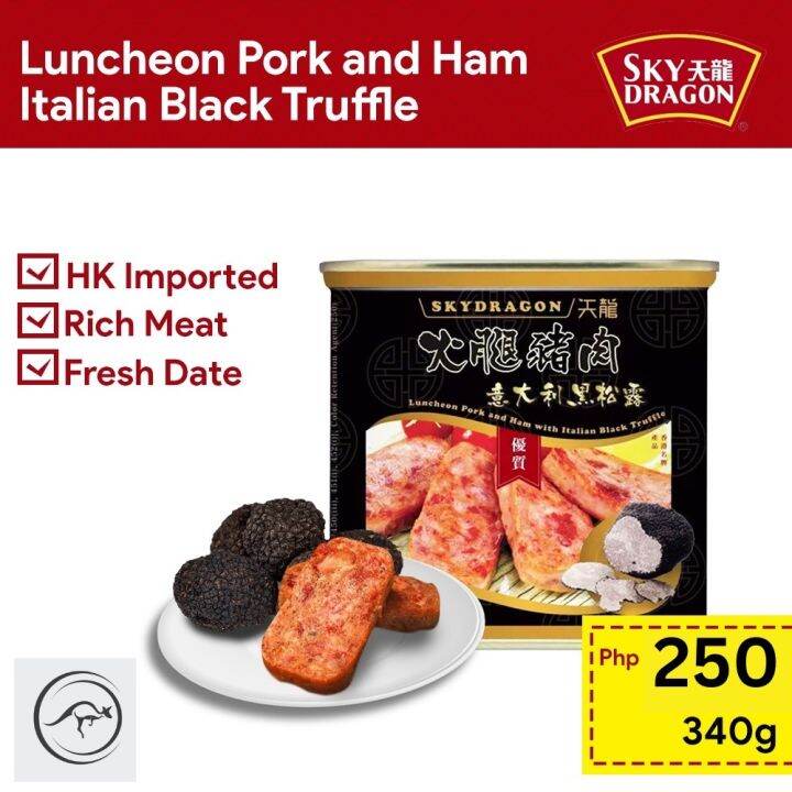 New StockPremium Pork Spam SkyDragon Luncheon Pork Ham with Italian
