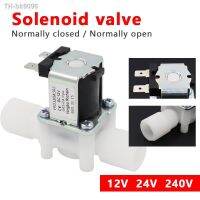 ♕♣ஐ 1PC Plastic 12V 24V 220V Electric Magnetic Water Control Valve Solenoid Valve Switch Normally Closed 1/2 39; 39;