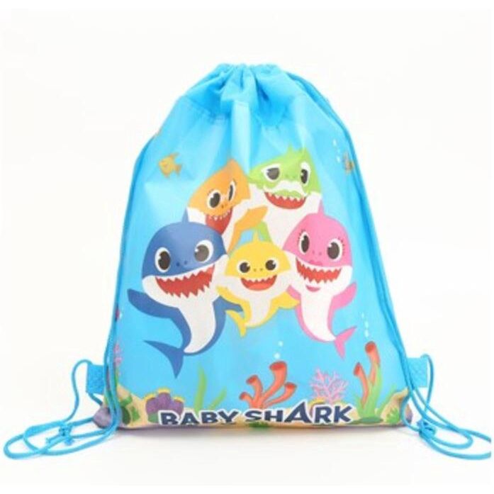 กระเป๋าหูรูดลายฉลามสำหรับเด็ก