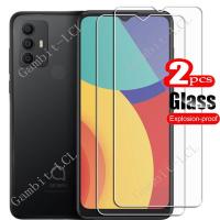 2PCS FOR Alcatel 1V (2021) 6.52" HD Tempered Glass Protective On TCL 305 TCL305 6002A  6002D Phone Screen Protector Film Cover Rechargeable Flashlight