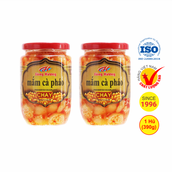 2 hũ mắm cà pháo chay sông hương foods hũ 390g - ăn kèm cơm , bún , phở - ảnh sản phẩm 2