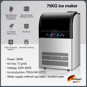 66 Ice Tray 80KG Smart Commercial Ice Maker Milk Tea Shop Bar