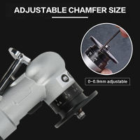 Mini Chamfer นิวเมติก 45 องศา Arc Burr Trimming Machine เครื่องลบมุมแบบใช้มือถือ