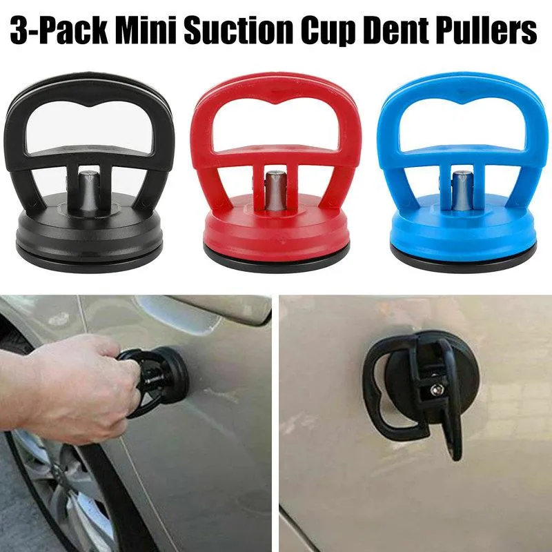 3pcs Mini Suction Cup Dent Puller Handle Lifter Car Dent Puller