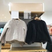 UNIQLO Áo Cardigan Nữ Thường Ngày Mùa Đông Cổ Chữ V Mềm Lông Cừu Địa Cực