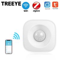 TREEYE WiFi Human Body Sensor Wireless Smart Body Movement PIR Motion Sensor Zigbee Use With Gateway Tuya Smart Life App