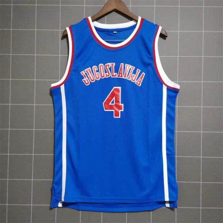 Basketball Jerseys JUGOSLAVIJA 4# PETROVIC Jersey Vintage Throwback All ...