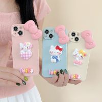 เคสโทรศัพท์มือถือการ์ตูน Hello Kitty สำหรับ iPhone 14 Pro Max 13 Pro Max ฝาหลังซิลิโคนนิ่มสำหรับ iPhone 12 Pro Max 11