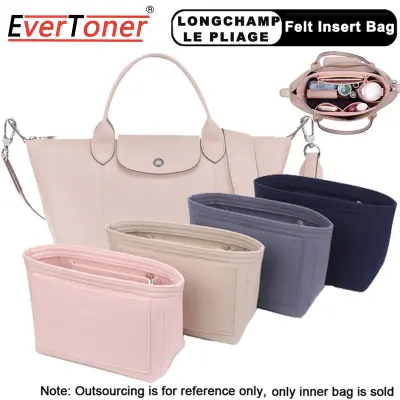 EverToner Felt Insert Bag เหมาะสำหรับ LONGCHAMP Long Handle Short Handle Crossbody Bag Makeup Organizer Shaper Travel Inner Purse