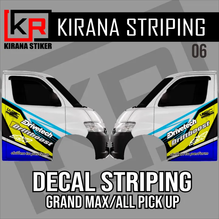 DECAL STICKER STRIPING PINTU GRAND MAX,DEKAL STIKER GRAND MAX ,CARRY ...