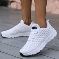 2021 Mesh Women Sneakers Breathable Women Flat Shoes Lightweight Casual Shoes Ladies Lace-up Deportivas Mujer Chaussures Femme