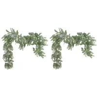 2Pcs Lambs Ear Garland Greenery and Eucalyptus Vine / 38 Inches Long Soft and Drapey Wedding