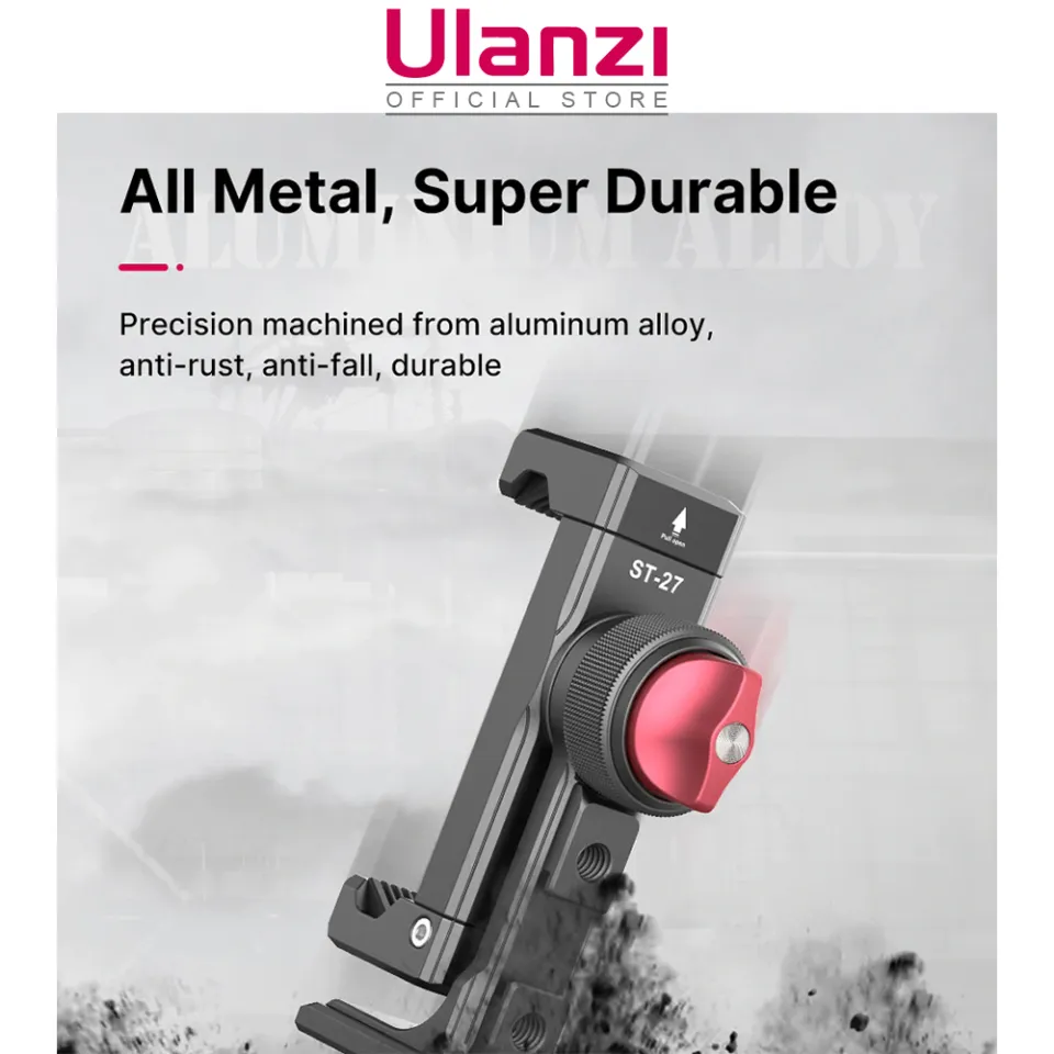 Ulanzi ST-27 Metal Phone Tripod Mount Clip 2476