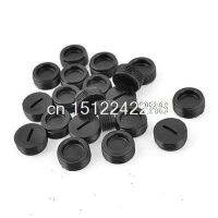 ❡✘ 20 Pcs Black Male Thread 15mm x 6mm Carbon Brush Holder Caps Covers