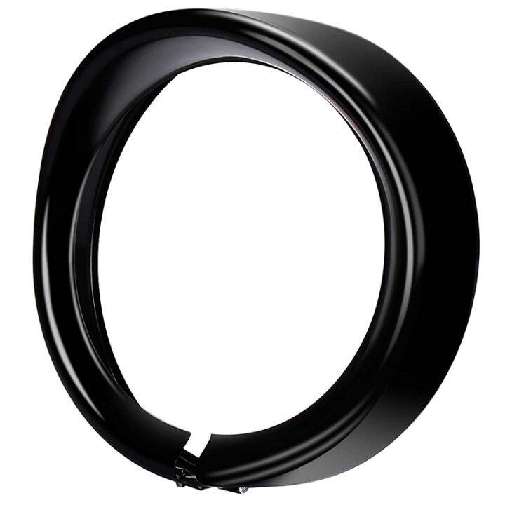 Headlight Trim Ring 7Inch Black Visor Type Motorcycle Trim Ring for