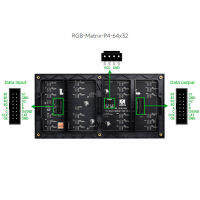 RGB สีเต็มรูปแบบ LED เมทริกซ์โมดูลปรับความสว่างแผง LED เมทริกซ์โมดูล64x32พิกเซล HUB75อินเตอร์เฟซสำหรับราสเบอร์รี่ A rduino