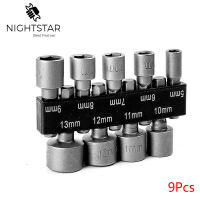 Krachtige Power Nut Driver Set Dual Metric Standard SAE Hexagon Handle Socket Screwdrivers Socket Bit Power Adapter 14Pcs 9Pcs