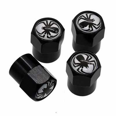 ✳♀ HAUSNN 4Pcs/Lot Car Styling Wheel Tire Accessories Valve Stems Covers Spider Logo Stickers For Toyota Suzuki Nissan Honda Ford