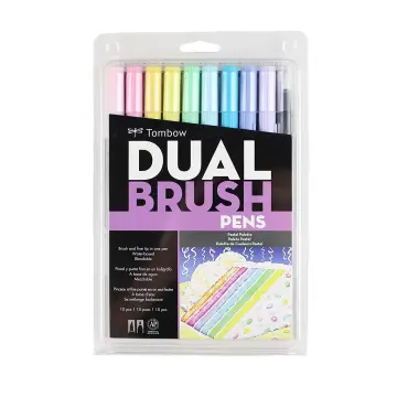 Tombow 56197 Dual Brush Pen Art Markers, Desert Flora, 10-Pack