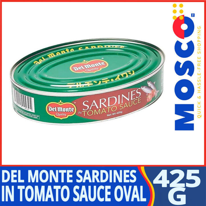 Del Monte Sardines in Tomato Sauce Oval 425g Lazada PH