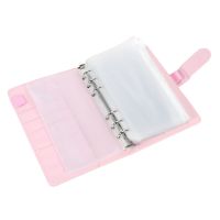 14 Binder Bags A6 with Leather Binder Cover, 6 Rings Budget Binder with Cash Envelope, Binder