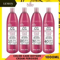 Silky Techno Basic Professional Color Care Oxygen Cream Peroxide Italy 1000 ml. ซิลกี้ เทคโนเบสิค ออกซิเจน ครีม เปอร์ออกไซด์ 1000มล. นำเข้า อิตาลี (Technobasic 10 Vol 3%,20 Vol 6%,30 Vol 9%,40 Vol 12%)