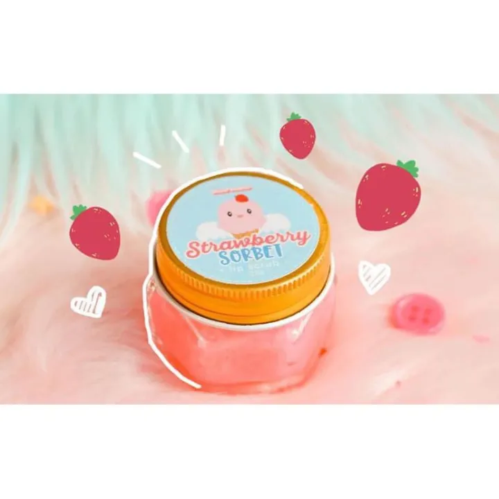 COD SkinPotions STRAWBERRY SORBET LIP SCRUB 25g Lazada PH