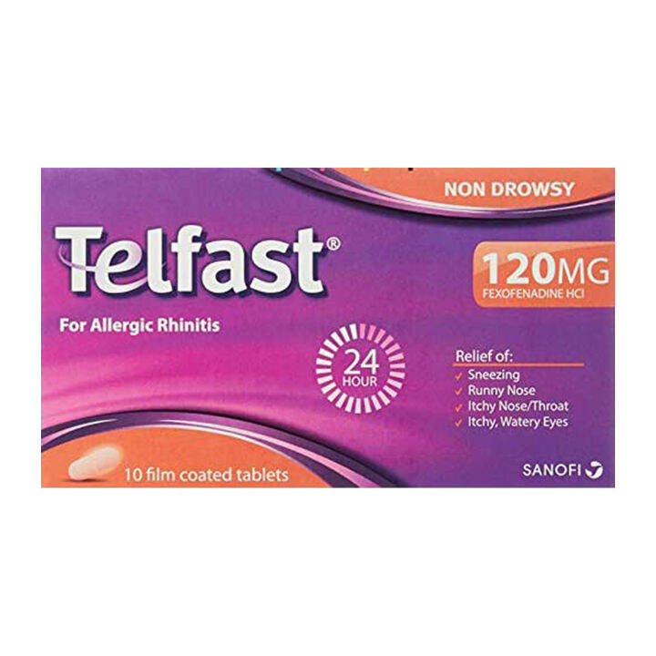 Telfast Allergy Relief Tablet 120mg 10s Lazada Singapore