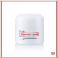 สุพรีม เรด ออเรนจ์ แอนตี้-ริงเคิล เนค ครีม Supreme red orange anti-wrinkle neck cream ครีมลดเลือนริ้วรอยผิวคอ คอขาว เนียน คอดำ เหี่ยวย่น ครีมทาคอ ครีมทาผิว