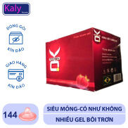 Bộ 1 hộp lớn Bao cao su O.K Rocmen hương Dâu 144 cái.Che tên sản phẩm khi