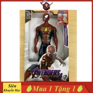 Đồ Chơi Mô Hình Spiderman - Người Nhện KINPOW Nhựa Đặc Cao 30cm Có Đèn Led