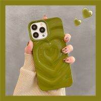 เคสรักหัวใจแฟชั่นสุดหรูสำหรับ iPhone 14 Pro Max 13 12 11 14 Plus ฝาครอบกันกระแทกแบบซิลิโคนแบบนุ่มน่ารัก