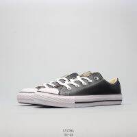 Chuck Taylor all star Classic Leather  White Low Tube Litchi Peel Mens and Womens Code35~44No. QRXV