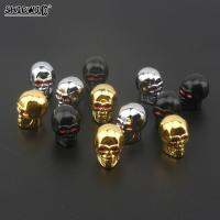 4pcs Skull Shape รถวาล์ว Caps วาล์วล้อ Cap Auto ยางวาล์ว Stem Caps ฝุ่นสำหรับจักรยานรถยานพาหนะจัดแต่งทรงผมล้อ-dfgsrertersd